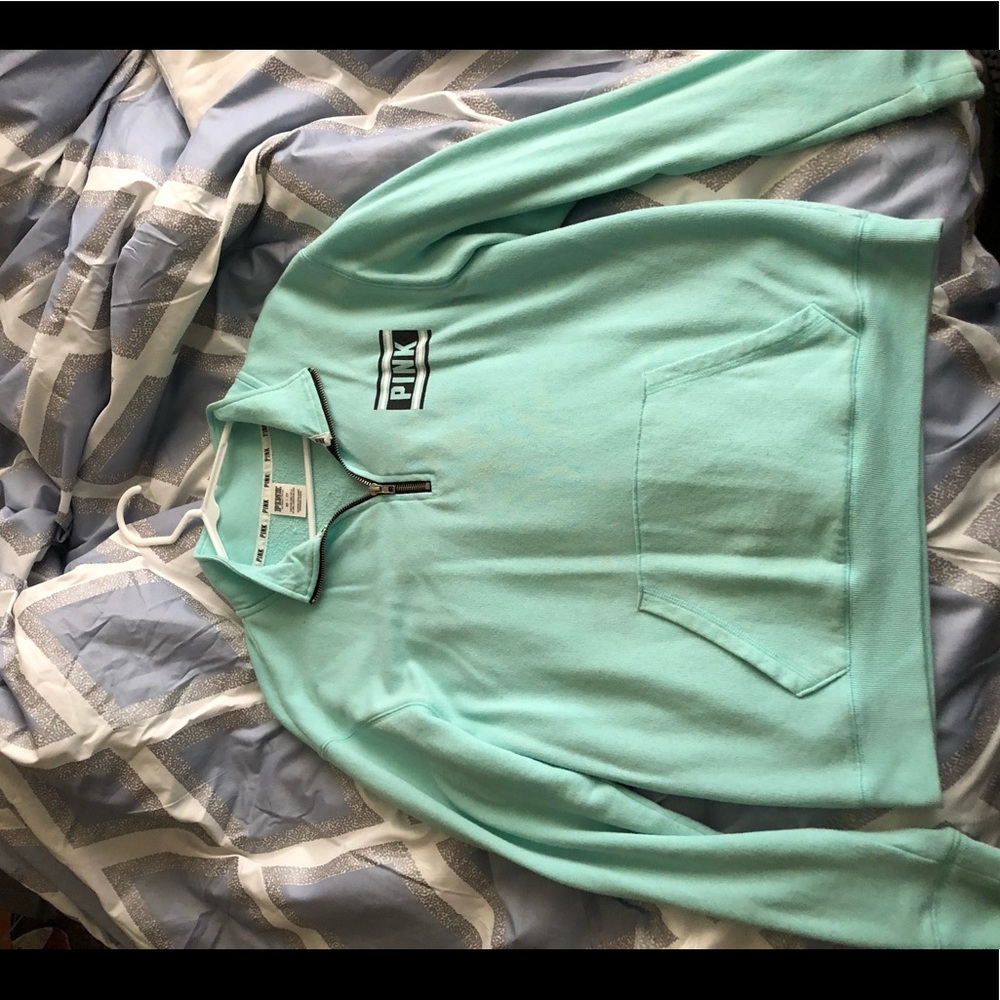 PINK quarter zip sweatshirt